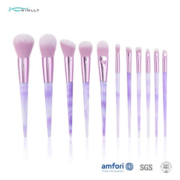 Buy cheap BSCI PU Bag 11pcs 100g Premium Makeup Brush Set from wholesalers