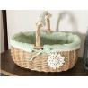 Buy cheap Handmade Natural Willow Wicker Picnic Basket Cheap Lunch Bags Hot sale products Outdoor Lunch Basket from wholesalers