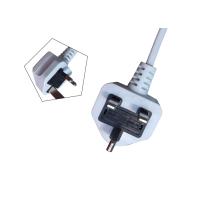 Buy cheap Instrument Low Voltage Uk Power Cord Black White Color Pvc 10a 3 Pins Plug product