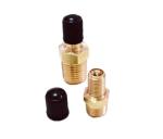 1/8" NPT Tank Valve , Anti Corrosion Brass Schrader Valve With 1/4" Male NPT