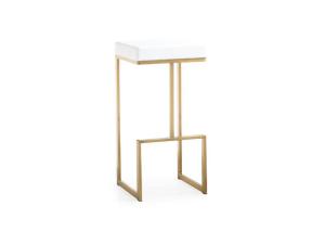 Wholesale White 0.112CBM 4.0KGS Leather Upholstery Bar Stools from china suppliers