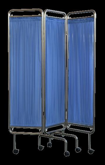 Buy cheap Stainless Steel Hospital Folding Screen Removable Fabric With Wheels from wholesalers