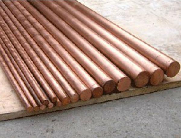 Buy cheap Flat Round Solid Copper Bars Raw Material , Solid Copper Rod Polished Surface from wholesalers