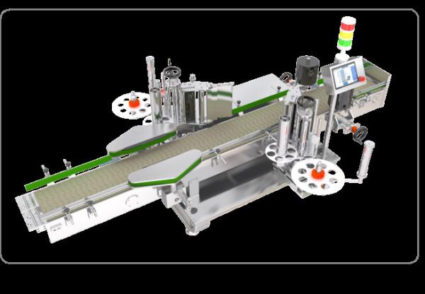 Buy cheap Double Two Side Flat Bottle Sticker Labeling Machine Large Barrel 1500 Pieces H 3KW from wholesalers