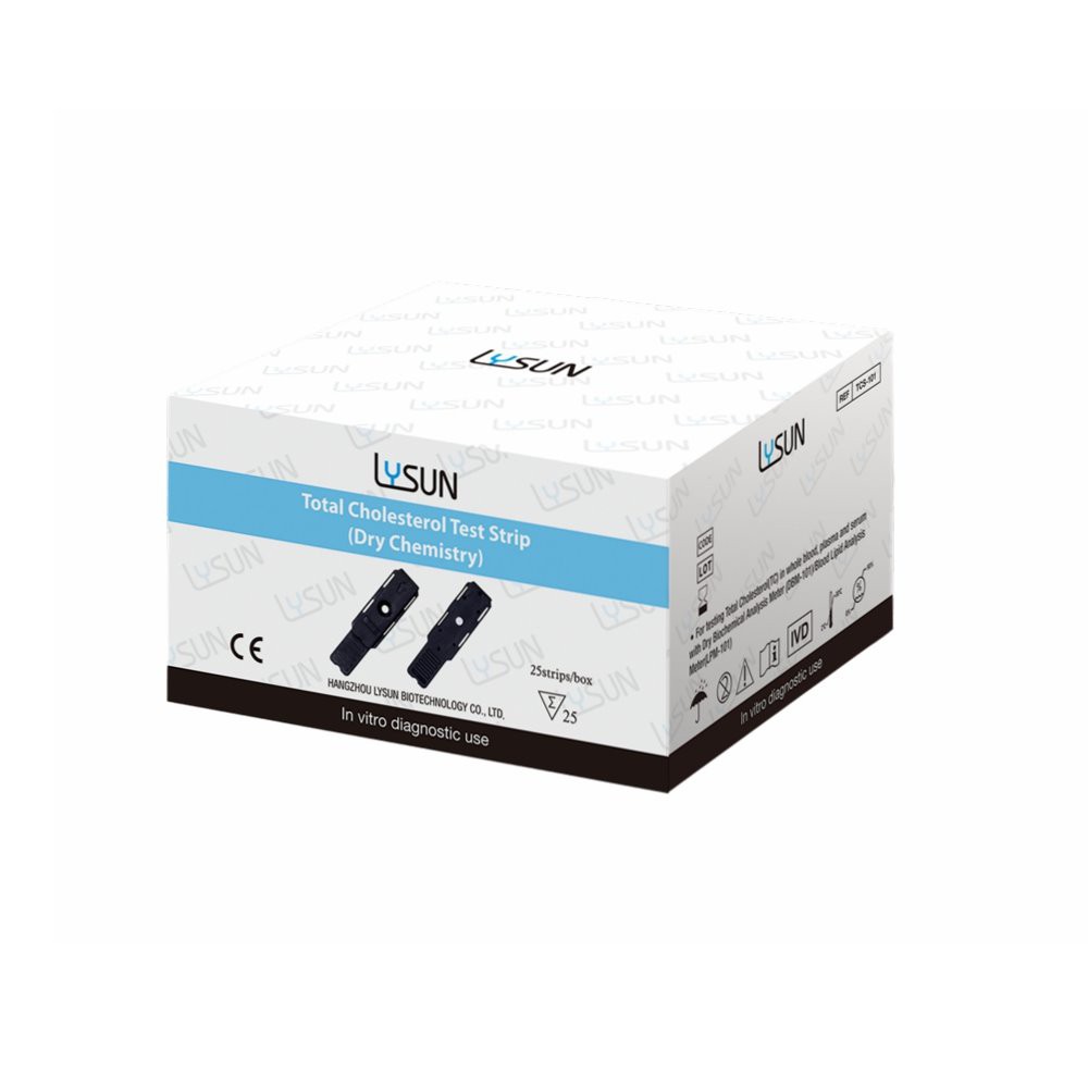 LYSUN CE 6 in 1 TC/TG/HDL/UR/UA/CR Dry Biochemical Analysis Meter For Cholesterol