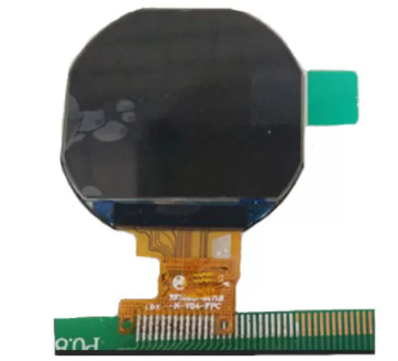 Side view of TFT LCD screen
