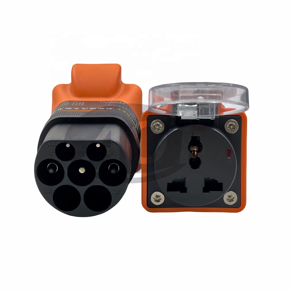 Type2 To GBT High Power 6000W V2L Adapter XPENG Type 2 EV Connector For BYD Xpeng Voyath Seres 5