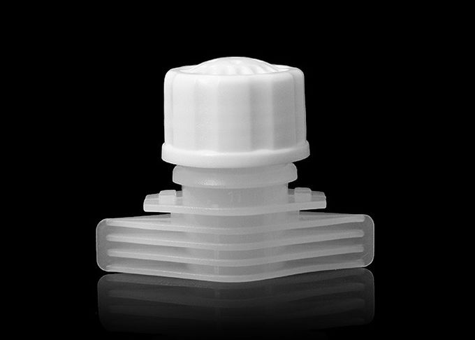 One Way Air Vent Plastic Screw Caps 16mm Pattern Cutout Type For Medical Paste Pouch