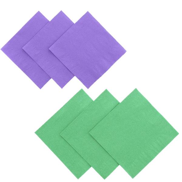 Buy cheap 1/4 Folded 2Ply Lavender Color Paper Napkin Lunch Use Ouchame from wholesalers