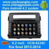 Buy cheap Ouchuangbo Car GPS Navigation Stereo System for Kia Soul 2013-2014 Android 4.2 DVD Radio 3G Wifi Bluetooth OCB-6234C from wholesalers