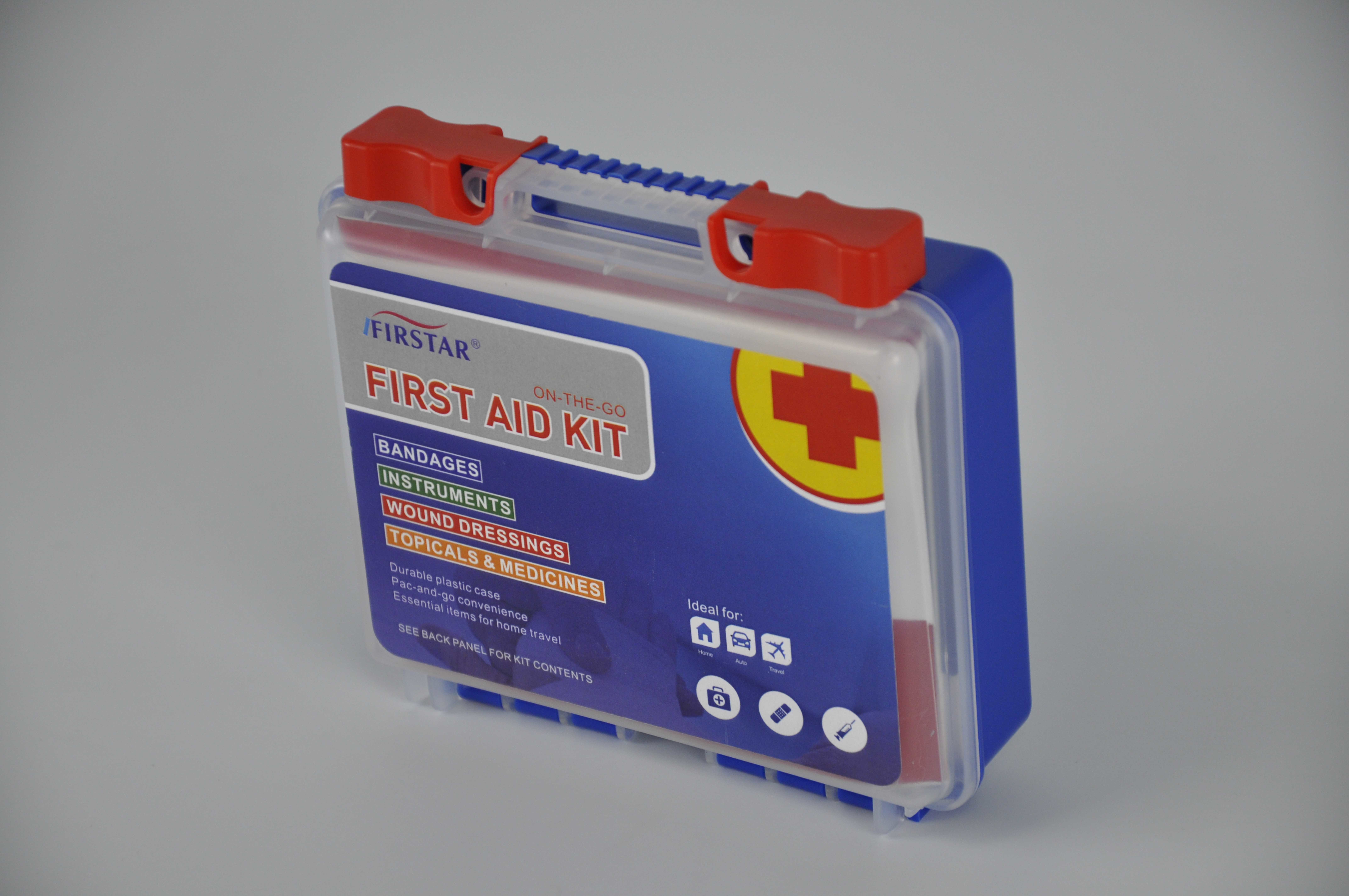 FDA Firstar Basic Handy Office First Aid Kit In Plastic Box For Minor Injury Treatment