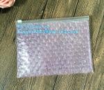 Flat bottom zip lock tin tie food packaging aluminum foil bubble bag, Air Bubble