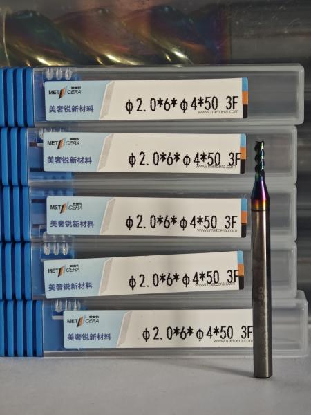 Quality MAE PLUS 2mm End Mill for Cooper Processing Φ2.0x6x4Dx50mm Non-Ferrous Metal Machining Mill for sale