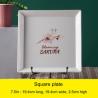 Buy cheap Japanese Cherry Blossom White Round Rectangle Square Baking Dessert Bowl Restaurant Ceramic Dinner Plate And Mug from wholesalers