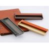 Buy cheap l Brown Leather Drawer Pull Office Desk Leather Knobs Drilling Install Hidden Leather Handle from wholesalers