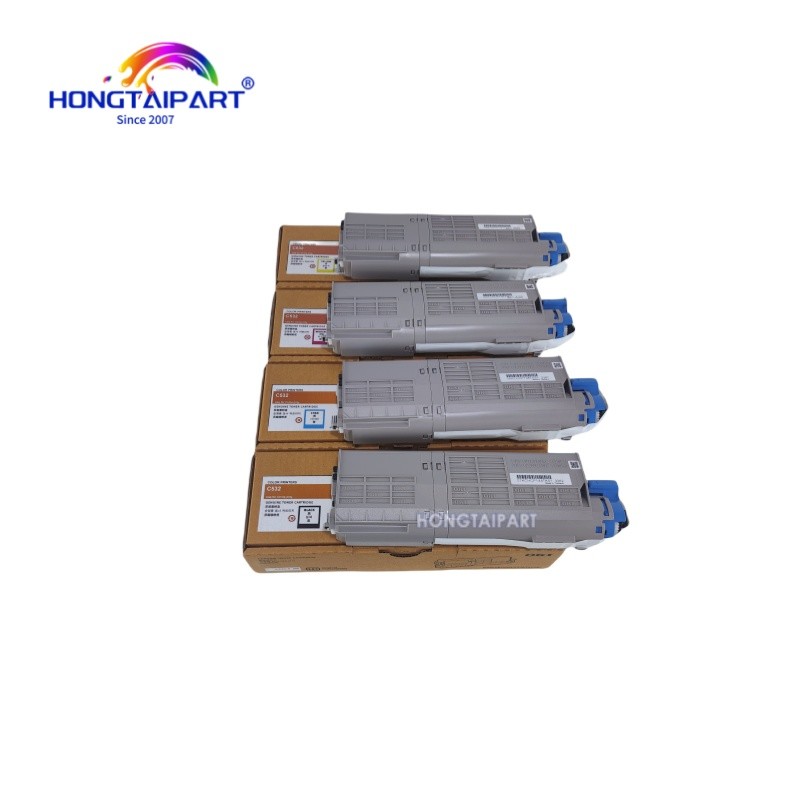 Printer Color Toner Cartridge 46490608 46490607 46490606 46490605 forOKI C542 C542dn C532 C532dn MC563 MC573 MC573dn Toner Kit