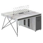 Solid Wood Industrial Style Office Staff Desk with Customized Colors and Mail