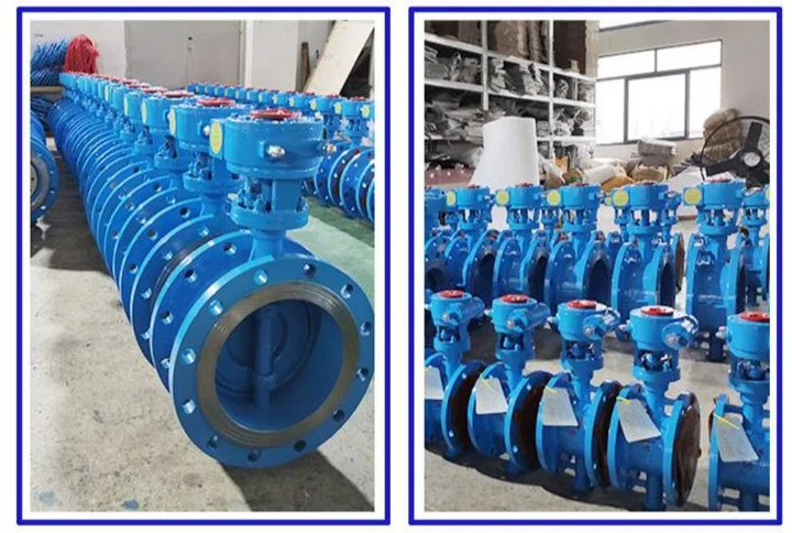 Manual Operation Double Eccentric Flange Butterfly Valve for Medium Temperature Media