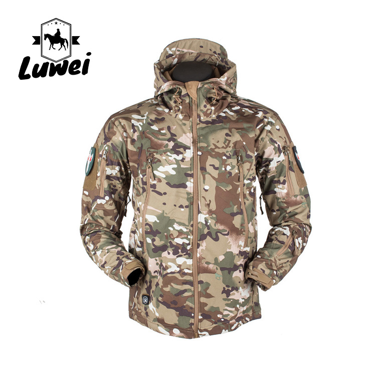 Casual Windproof Outer Wear Apparel Utility Moto Outdoor Softshell Men Jacket