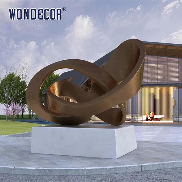 Buy cheap Antique Bronze Corten Steel Sculpture Decorative Abstract Landscape from wholesalers