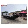Buy cheap Bare Tire Goosneck Hydraulic Low Bed Trailer Fabricated H Beam Height 500mm from wholesalers
