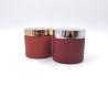 Buy cheap 200ml Red Matte Double Wall Plastic Jars For Scrub Body Care from wholesalers