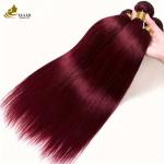 Extensions 99J Winered Burguney Color Human Hair Bundles