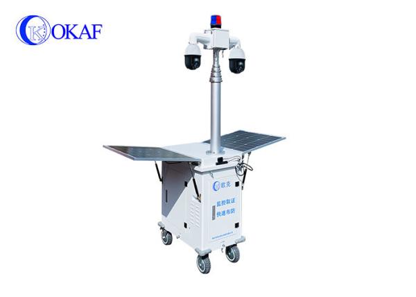 Buy cheap Mobile Solar Sentry 1920x1080 20x PTZ CCTV Camera Tower For Construction Site Surveillance from wholesalers