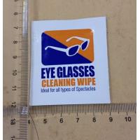Buy cheap Disposable single packed customized eyeglasses cleaning wet wipes tissue product