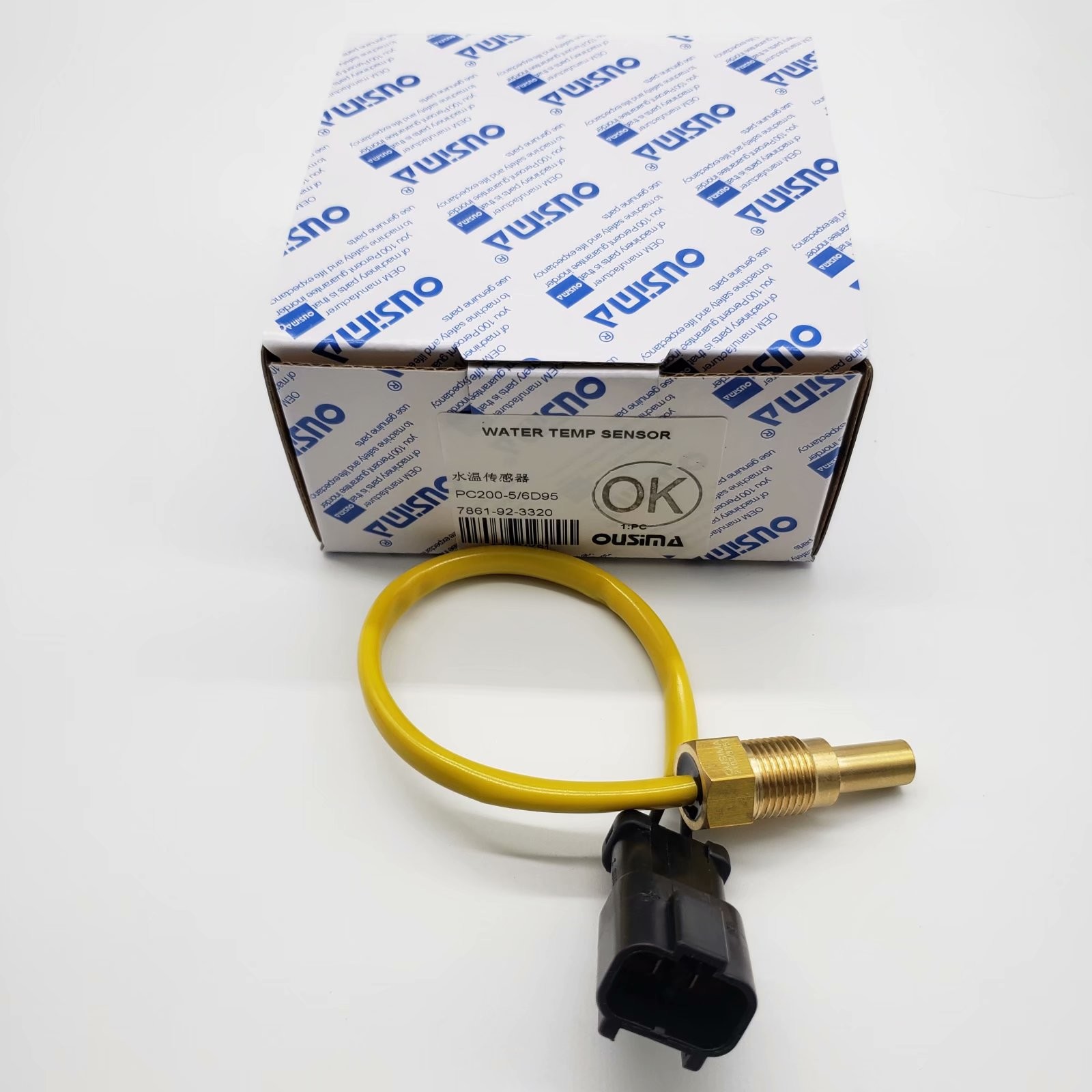 OUSIMA Water Temperature Sensor 7861-92-3320 7861923320 For Komatsu PC200-5 PC200-6 D95