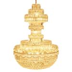 Traditional crystal pendant light large hotel chandelier handmade lamps (WH-NC