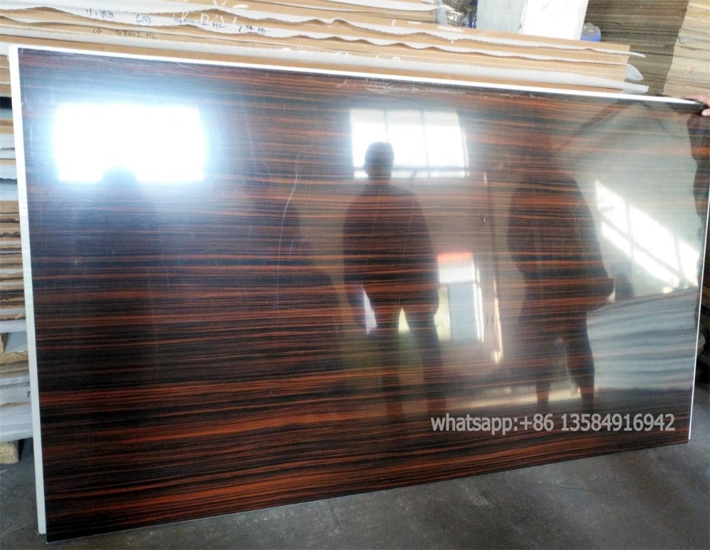 acrylic mdf board veneer grain kitchen door