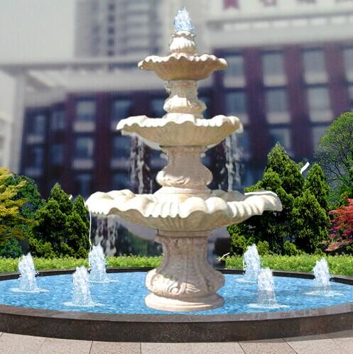 Buy cheap Stone Fountain Carved Marble Water Fountain for Garden Outdoor from wholesalers