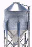 33.5ton Poly Grain Bin Poultry Farm Equipment