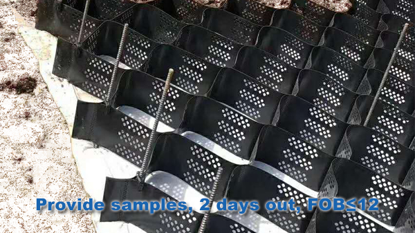 Online Technical Support HDPE Black Green Plastic Geocell for Slope Protection Ground Grid
