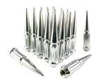 CNC Spike Lug Nuts Solid Metal Lug Nuts E Coated Painting Fit Ford / Jeep /
