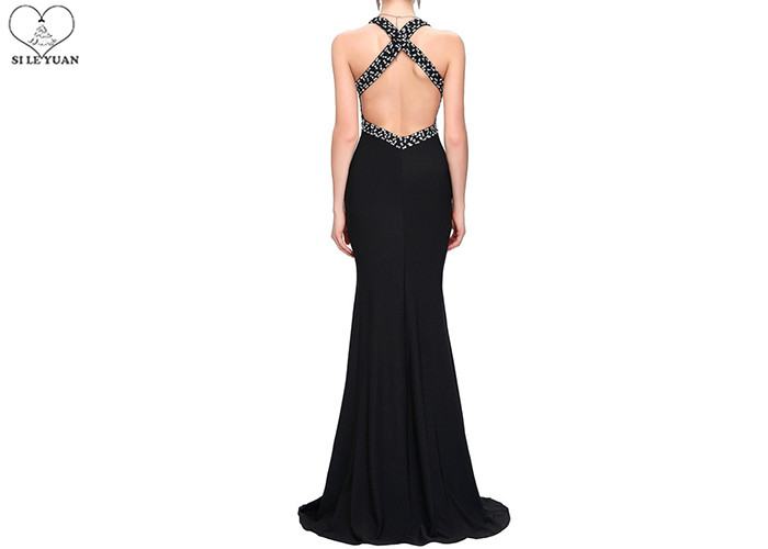Sweetheart Royal Blue Mermaid Prom Dresses Sleeveless Back Hollow Special Pleats