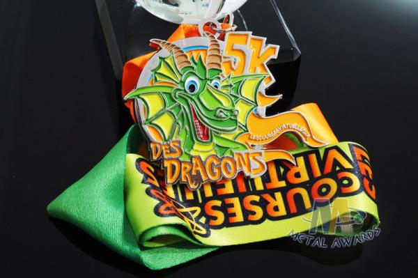 Buy cheap Dance Metal Award Medals , Custom Design Personalized Medals Bespoke Sublimated Ribbon from wholesalers