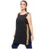 Buy cheap Long Style Women'S Plus Size Yoga Wear Plus Size Sleeveless Tops 180g from wholesalers