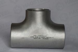 China BSPP Thread Industrial Pipe Fittings Casting Straight Stainless Steel Tee Fittings on sale