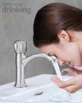 SUS304 Stainless Steel Single Basin Faucet Cold Only In Chrome
