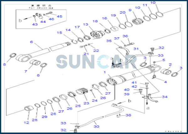 Buy cheap 707-99-68680 7079968680 Boom Cylinder Service Kit For PC600LC-6A KOMATSU from wholesalers