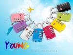 Zinc Alloy TSA 4-digital travel lock& Tsa Luggage Lock& red Tsa Bag Number Lock