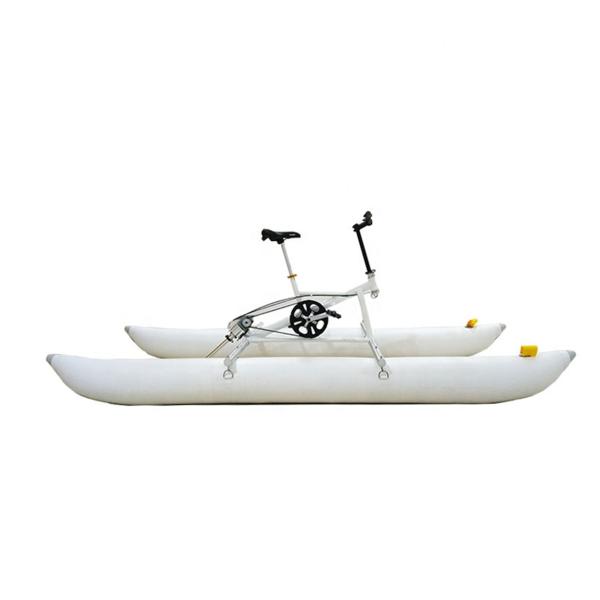 Buy cheap Resort Hotel Water Play Equipment Alloy Pedal Bike Floating Inflatable Water Bike from wholesalers