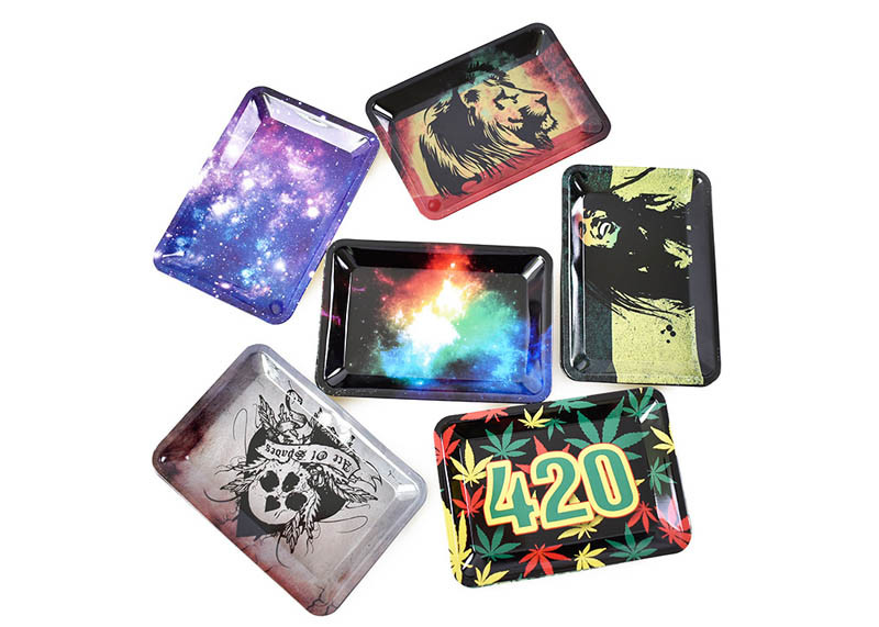 180 * 125mm Portable Cigarette Tray Weed Cannabis Roller Operation Tray