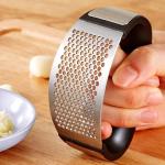 Stainless Steel Garlic Mincer Crusher and Peeler Garlic Press Rocker Kitchen