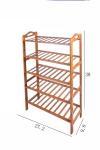 Floor Standing Bamboo Home Furniture Bamboo Wood Vertical Shoe Storage Rack