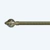 Buy cheap 28mm curtain pole brass 6m long antique brass double curtain pole from wholesalers