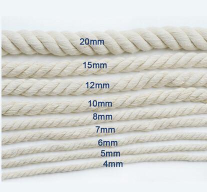 Buy cheap Twist Braided 100% Natural Cotton Rope Macrame 3mm Specifications 2mm-60mm from wholesalers