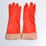 Latex Rubber Dishwashing Gloves , Long Sleeve Cleaning Gloves Non Toxic
